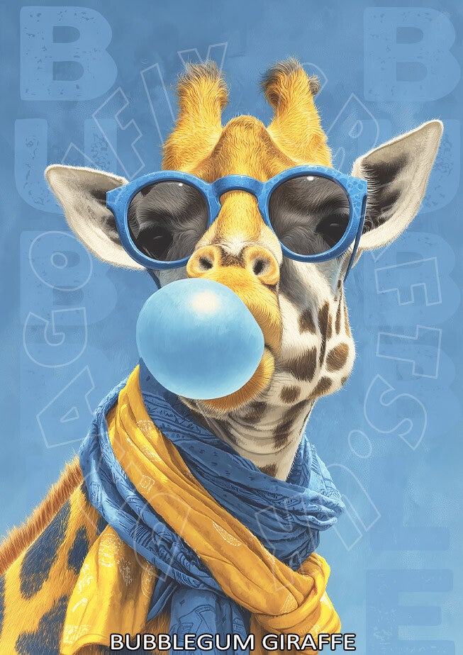 Bubblegum Giraffe Rice Paper