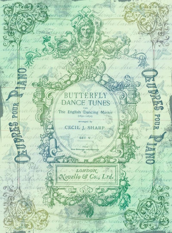 Butterfly Dance Background Rice Paper