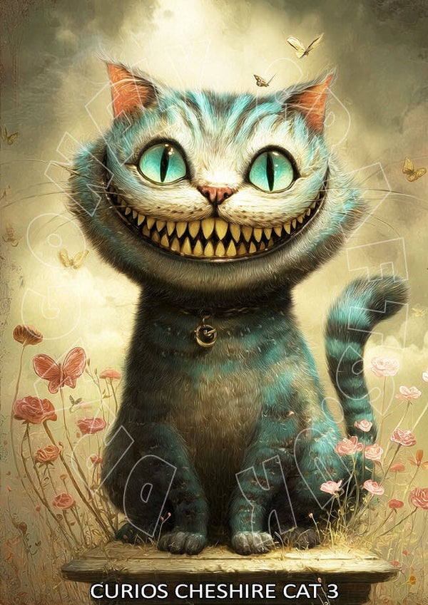 Curios Cheshire Cat 3 Rice Paper