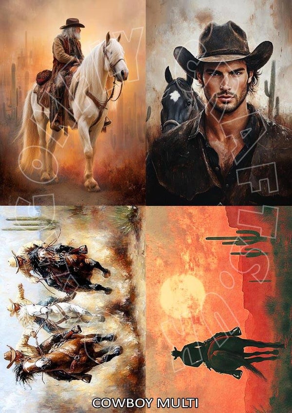 Cowboy Multi Rice Paper