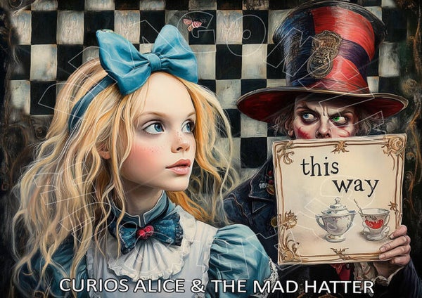 Alice And The Mad Hatter Rice Paper