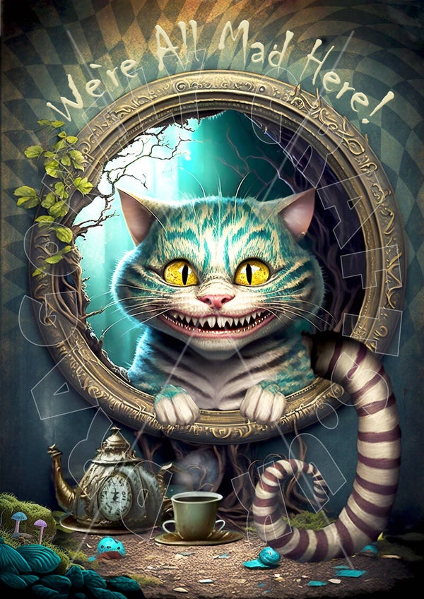 Curios Cheshire Cat 1 Rice Paper