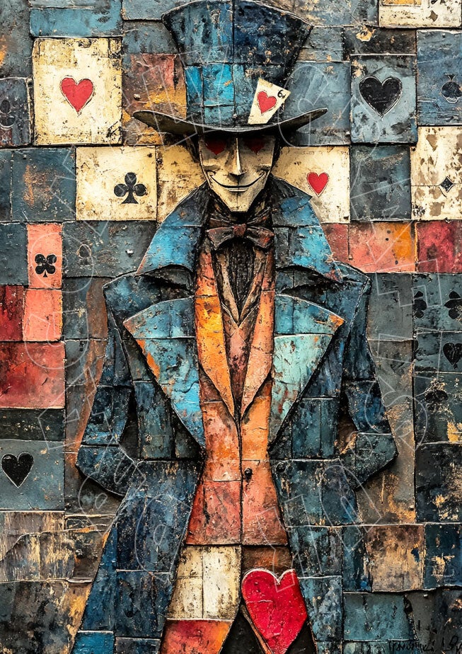 Curios Hatter Cards 1 Rice Paper