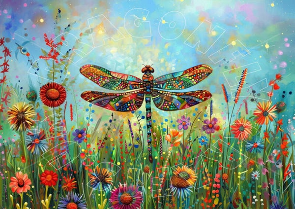Dancing Dragonfly Rice Paper