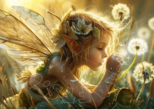 Dandelion Fairy 3 Rice Paper