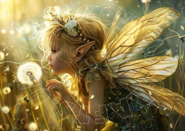 Dandelion Fairy 4 Rice Paper