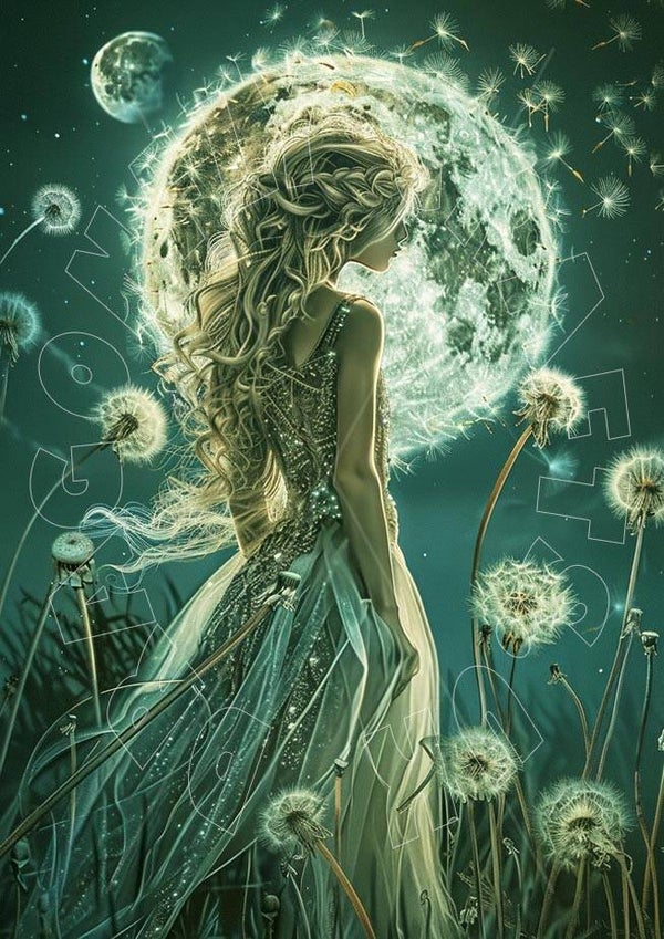 Dandelion Moon 1 Rice Paper