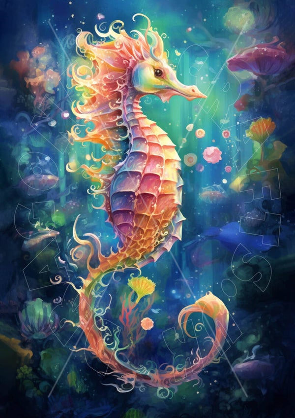 Dreamy Seahorse Rice Paper