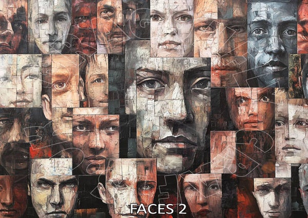 Faces 2 Rice Paper