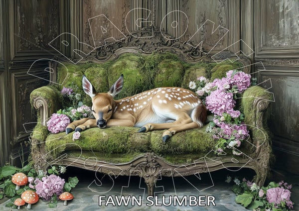 Fawn Slumber Rice Paper