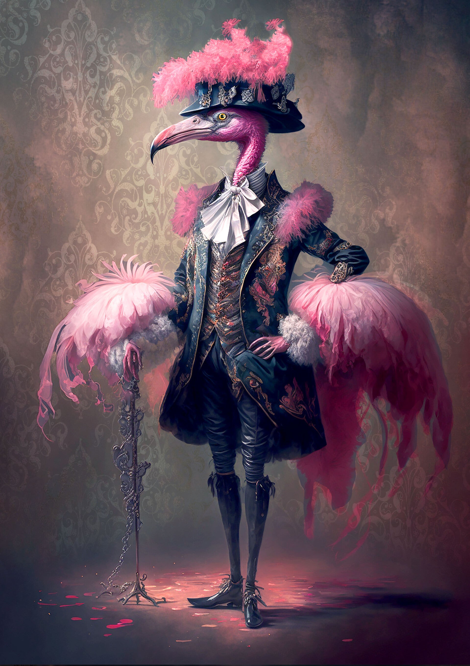 Flamboyant Flamingo 1 Rice Paper