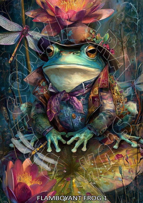 Flamboyant Frog 1 Rice Paper