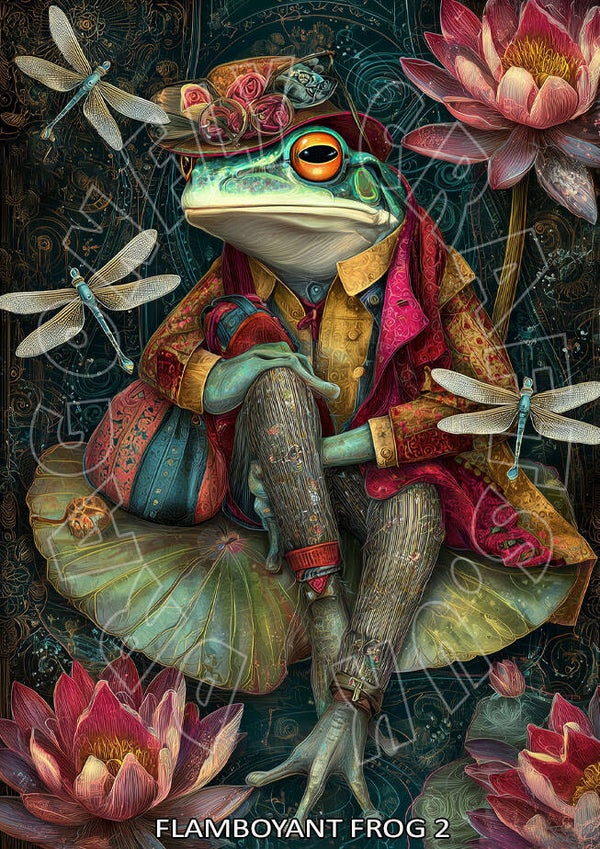 Flamboyant Frog 2 Rice Paper