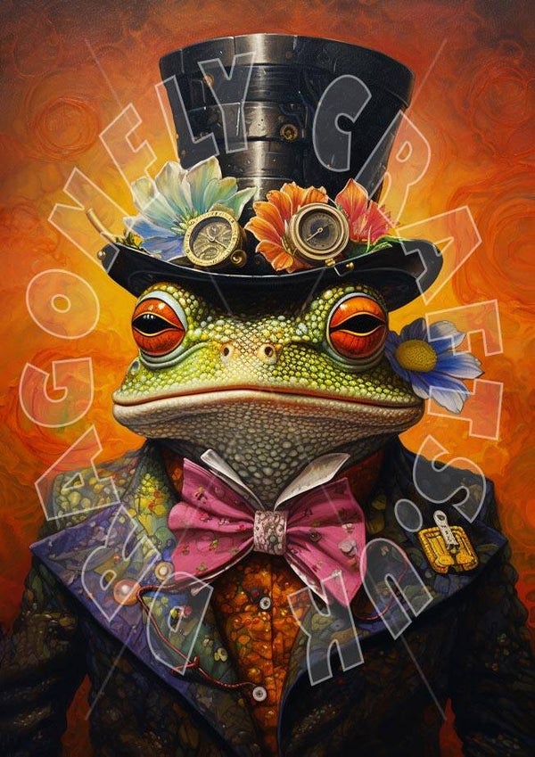 Flamboyant Toad Rice Paper