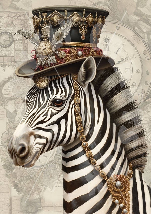 Flamboyant Zebra 1B Rice Paper