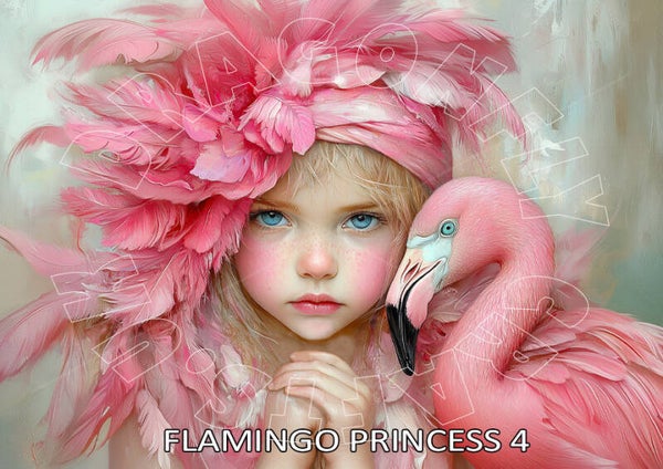 Flamingo Princess 4 Rice Paper