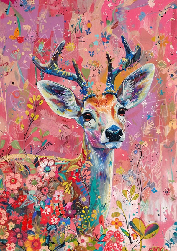 Floral Fawn Rice Paper