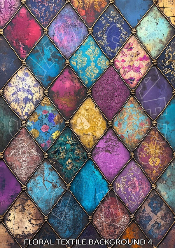 Floral Textile 4 Rice Paper