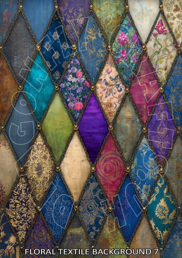 Floral Textile 7 Rice Paper