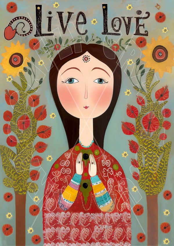 Folkart Live Love Rice Paper