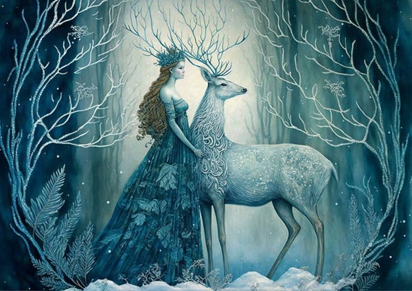 Frost Queen & Stag 1 Rice Paper