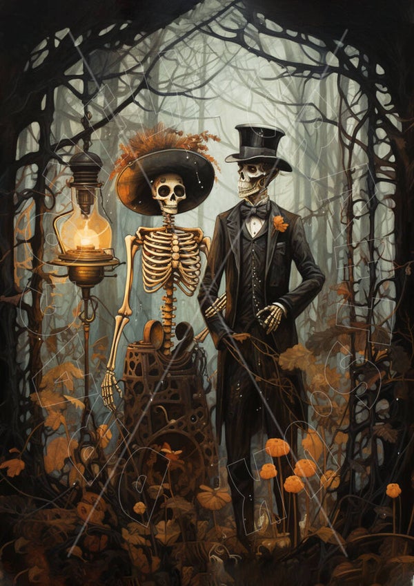 Halloween Wedding Rice Paper