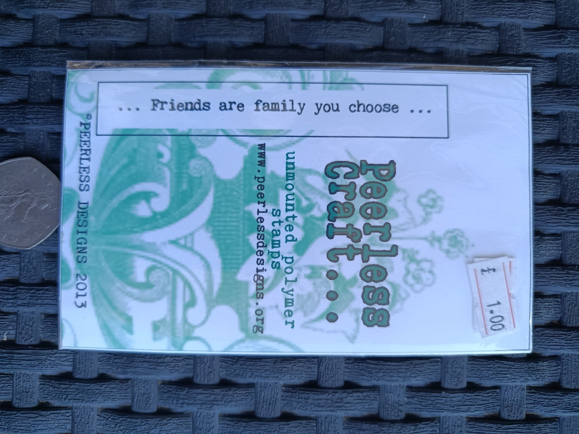 Friends are family Clear unmounted polymer stamp