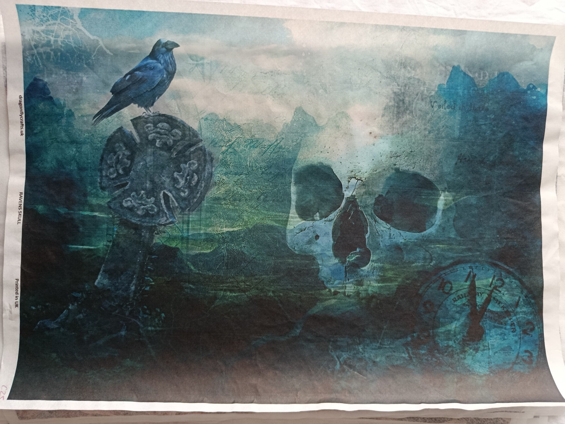 SECONDS - Ravens Skull A3 40gsm Fibreless Rice Paper (C25)
