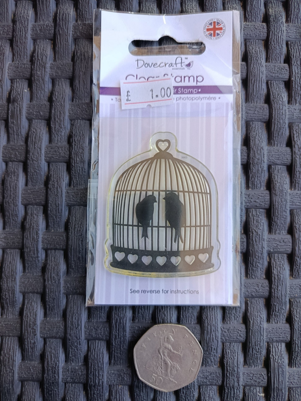 Birdcage Clear unmounted polymer stamp