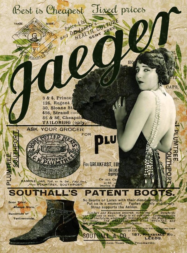 Vintage Ad Background Rice Paper