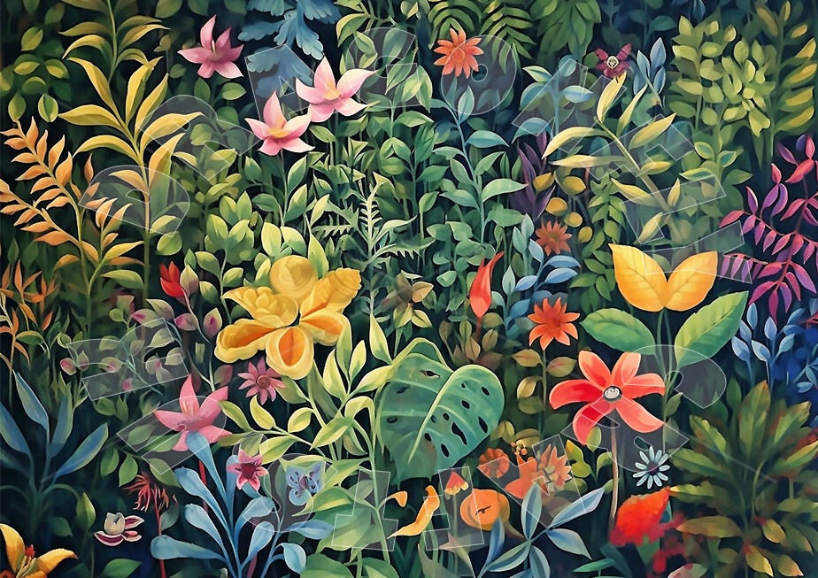 Jungle Foliage 2 Landscape Rice Paper