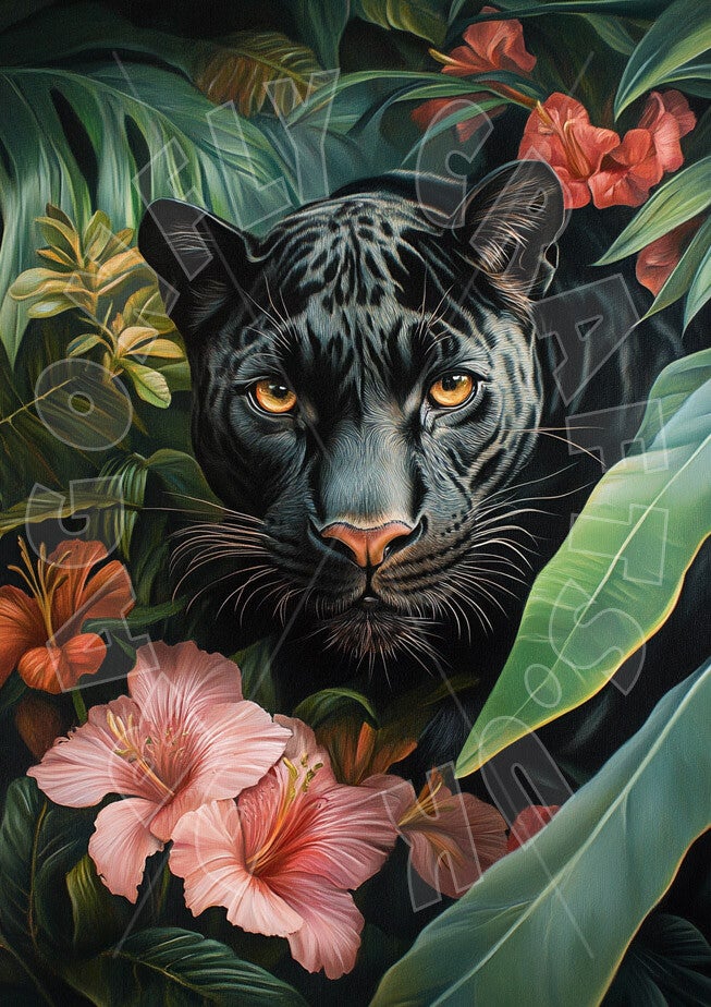 Jungle Panther 1 Rice Paper
