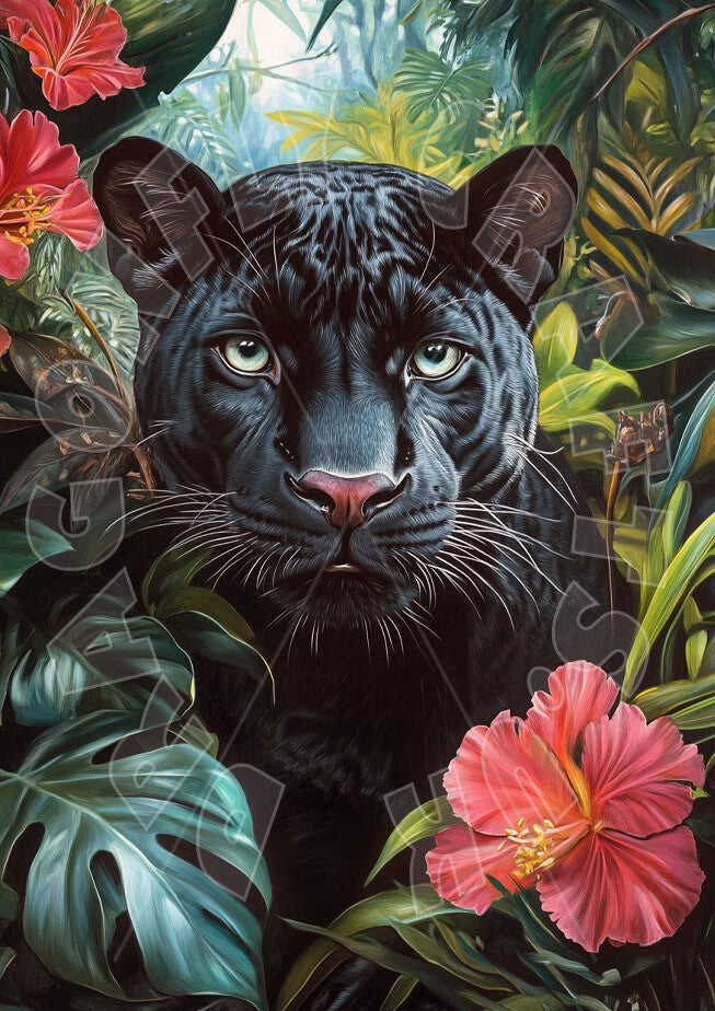 Jungle Panther 2 Rice Paper
