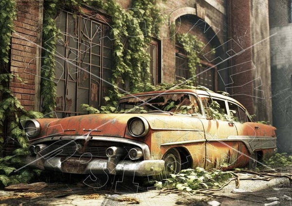 Junkyard Streets Rice Paper