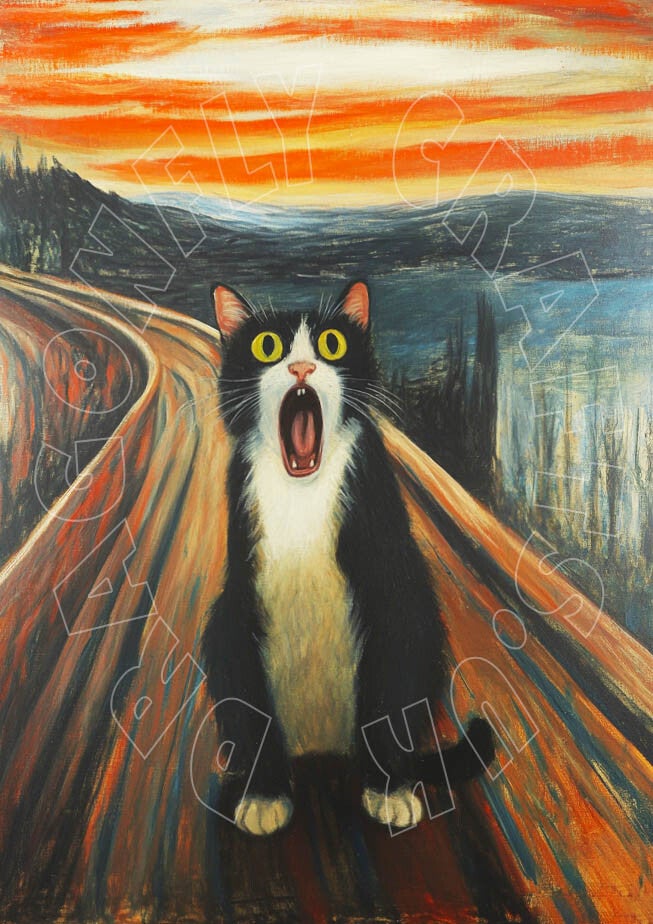 Kitty Scream Rice Paper