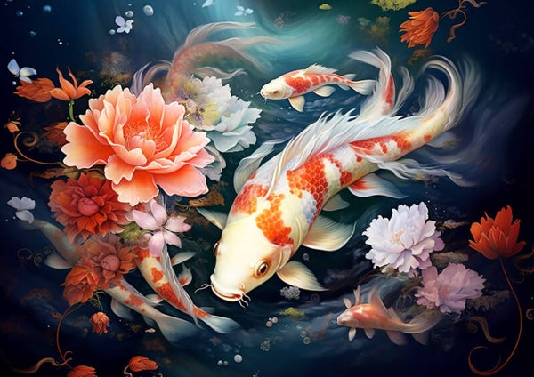 Koi Pond 1 Rice Paper