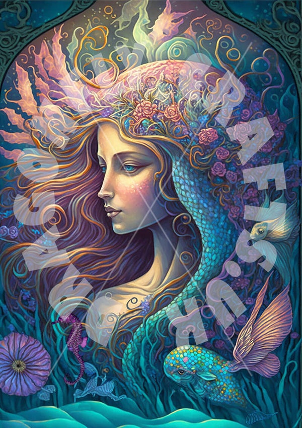 Mermaid Queen 3 Rice Paper