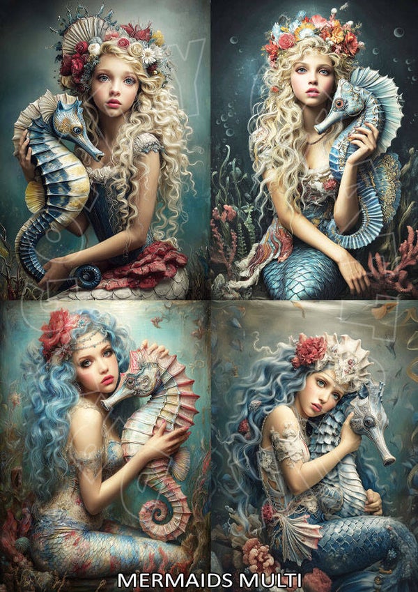 Mermaids Pet Multi 1  Rice Paper