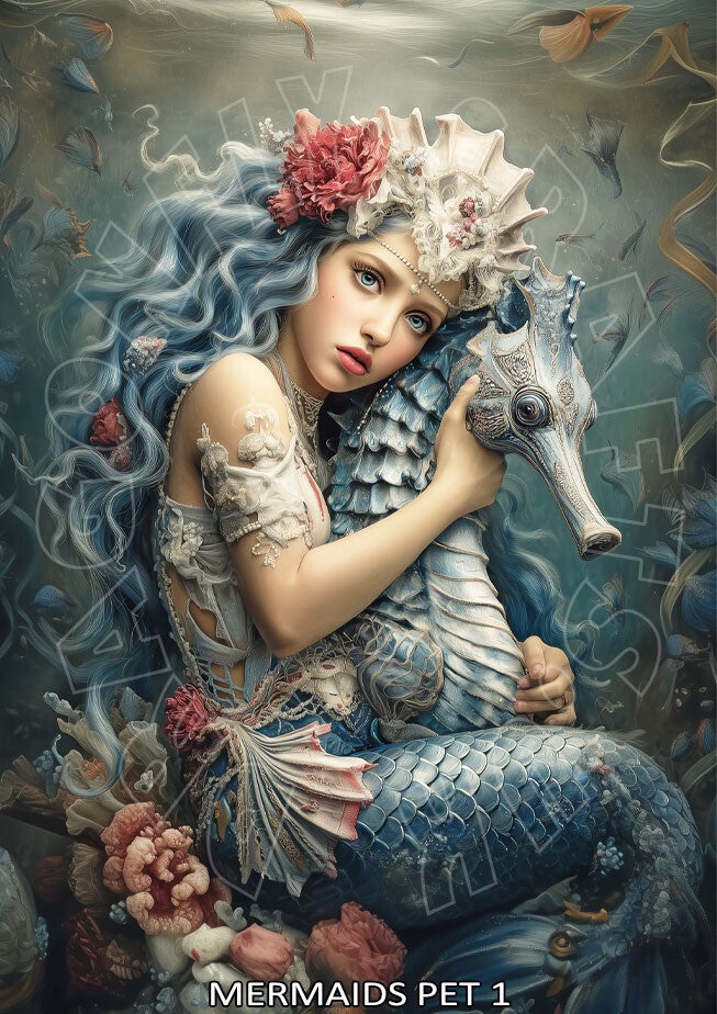 Mermaids Pet 1  Rice Paper