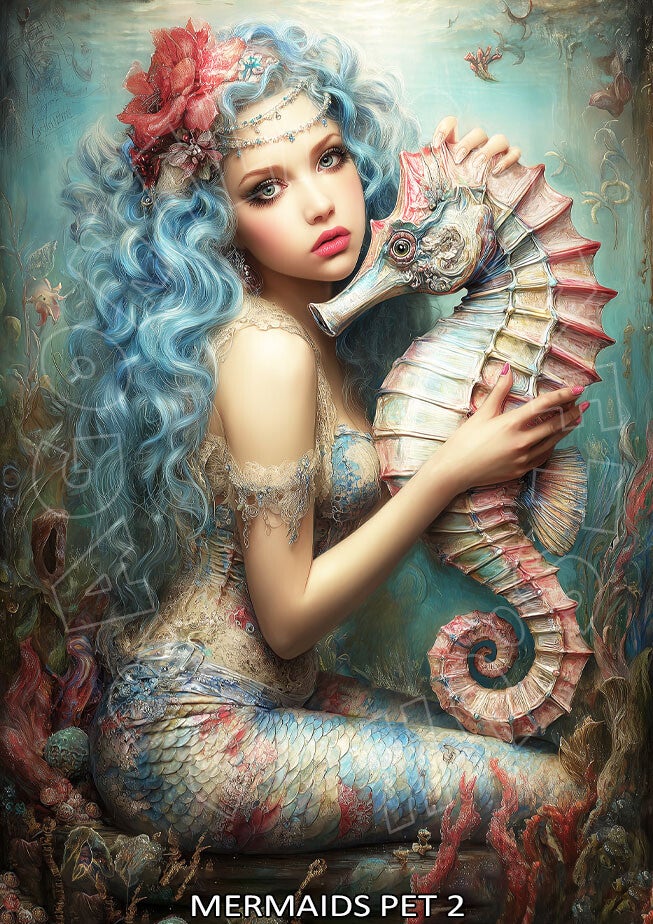 Mermaids Pet 2  Rice Paper