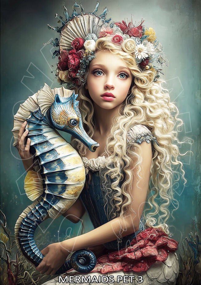 Mermaids Pet 3  Rice Paper