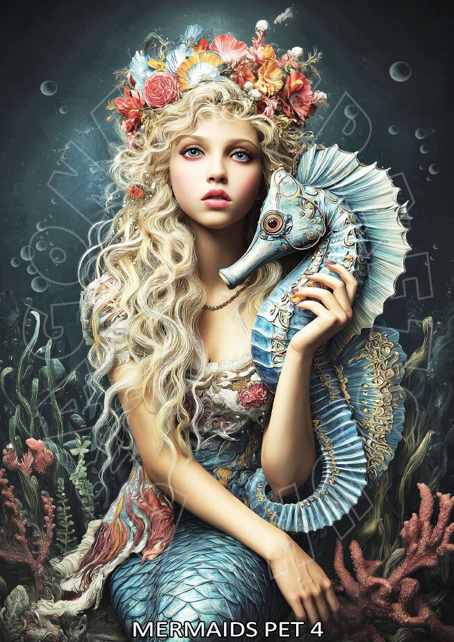 Mermaids Pet 4  Rice Paper