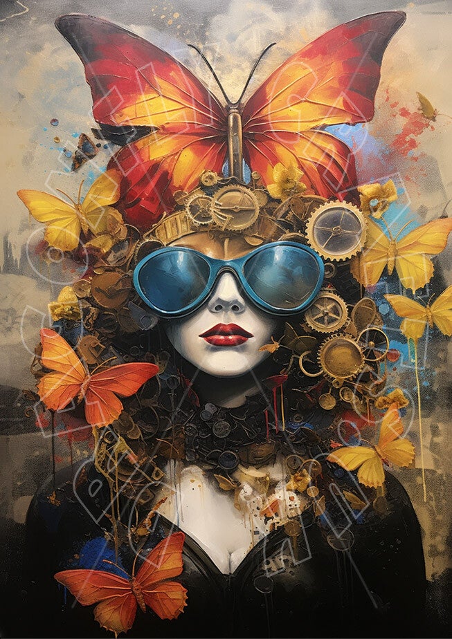 Miss Butterfly Rice Paper