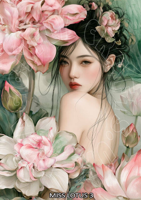 Miss Lotus 3 Rice Paper