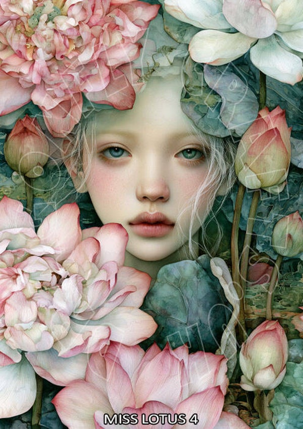 Miss Lotus 4 Rice Paper