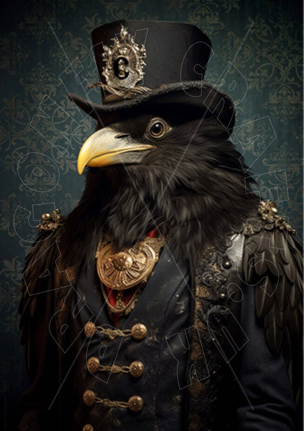 Mr Crow 1 Rice Paper