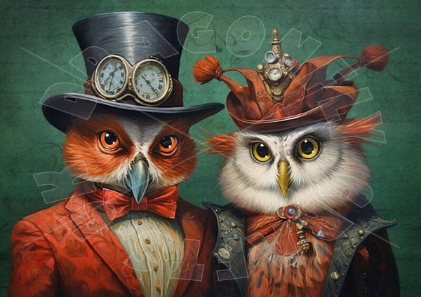Mr & Mrs Hoot 2 Rice Paper