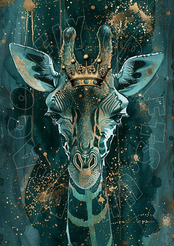 Mystical giraffe 1 Rice Paper