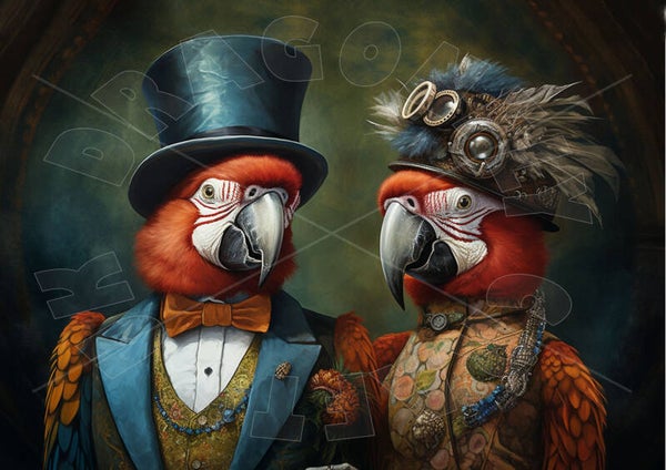 Parrot Love Rice Paper