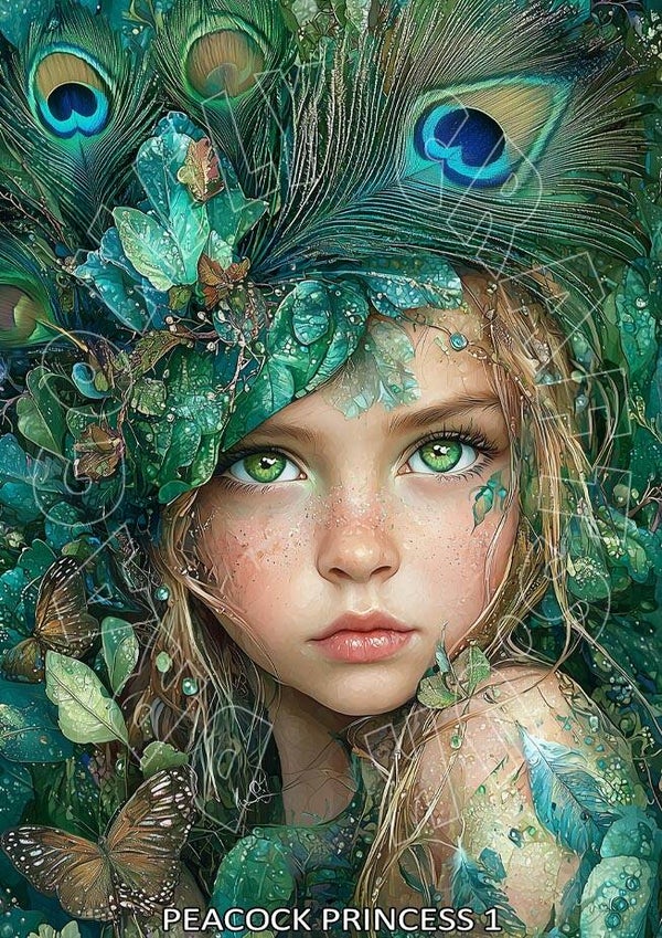 Peacock Princess 1 Rice Paper